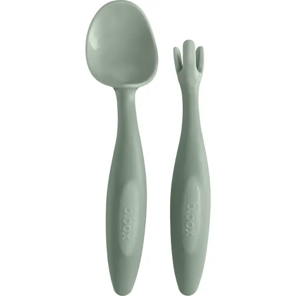 b.box Gelato Cutlery tacâmuri pentru copii Sage 9m+ 2 buc