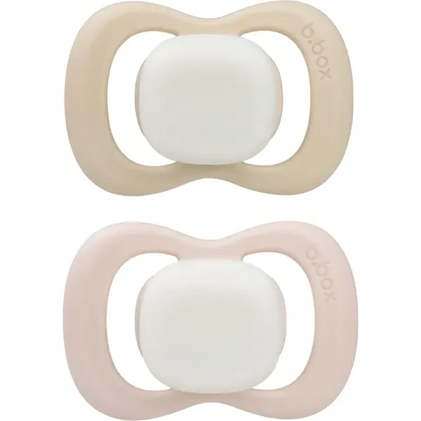 B.Box Glow 6m+ suzetă Blush/Latte 2 buc
