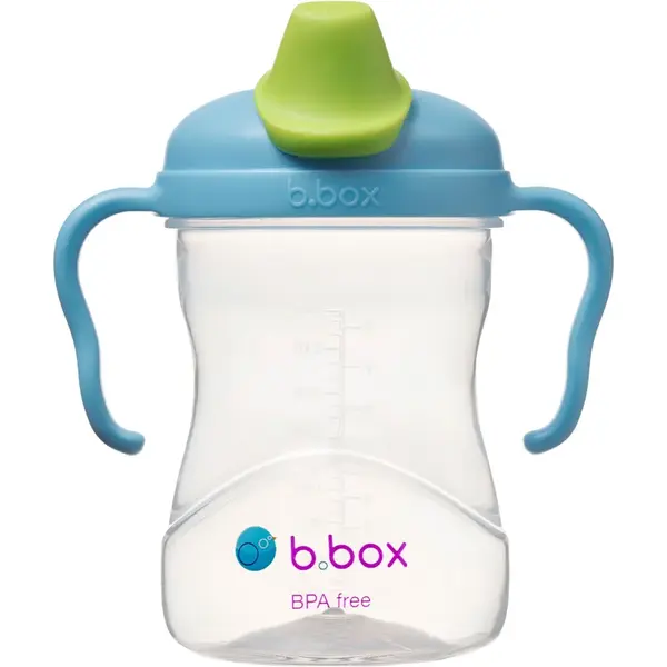 b.box Spout Cup ceasca cu mânere Blueberry 4m+ 240 ml