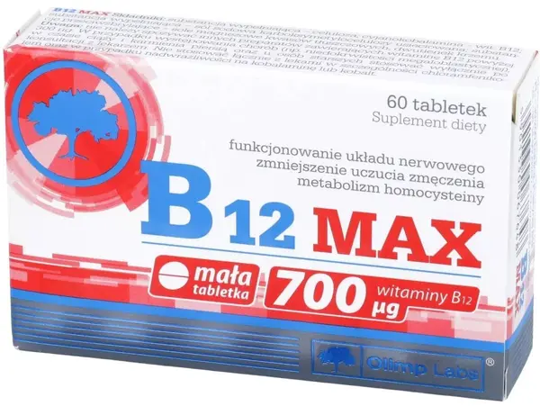 B12 Max, 700 mcg, 60 tablete, Olimp