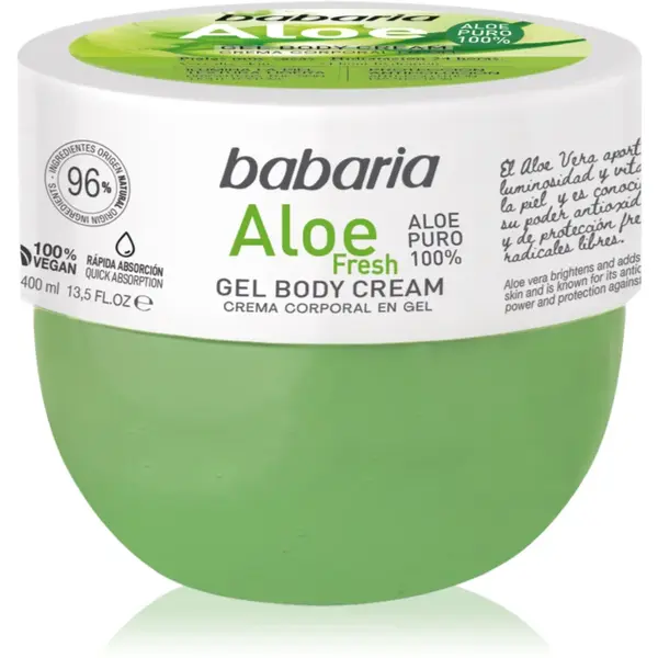 Babaria Aloe Vera gel hidratant pentru corp pentru toate tipurile de piele 400 ml