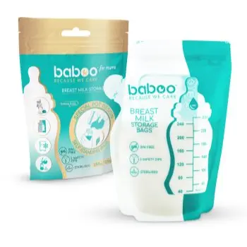 Baboo Breast Milk Storage Bags săculeți pentru păstrarea laptelui matern