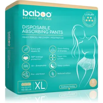 Baboo Disposable Absorbing Pants chiloți absorbanți de unică folosință