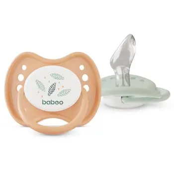 Baboo Soothers Silicone Orthodontic with Case suzetă