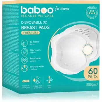 Baboo Ultra-Slim Disposable Pads inserții de unică folosință pentru sutien