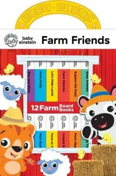 Baby Einstein Farm Friends 12 Board Books My First Library, Hardback/P I Kids
