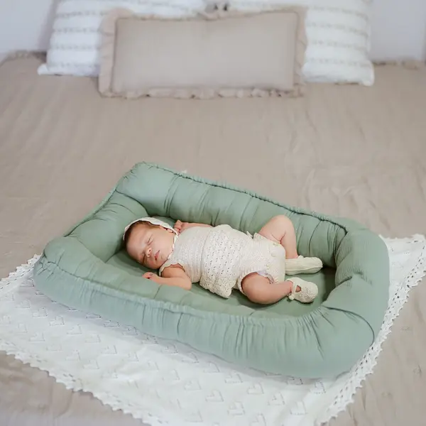 Baby Nest din Muselina TWINDECO menta