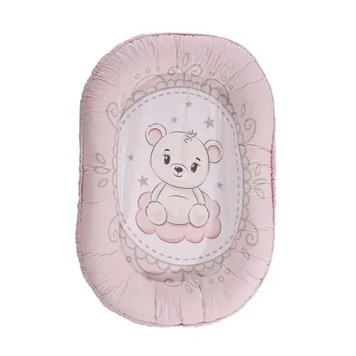 Baby Nest Lorelli, 92 x 58 cm, bumbac ranforce, Roz