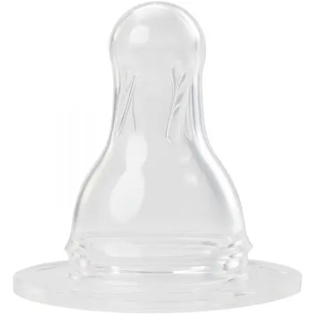 Baby Nova 17303 Tetine silicon rotunde pentru cereale talie uni 0-24 luni 2 bucati