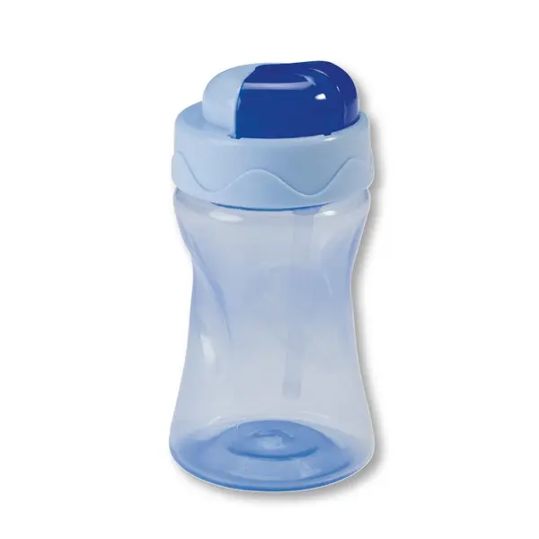 Baby Nova Cană cu pai PP 300 ml. Albastru