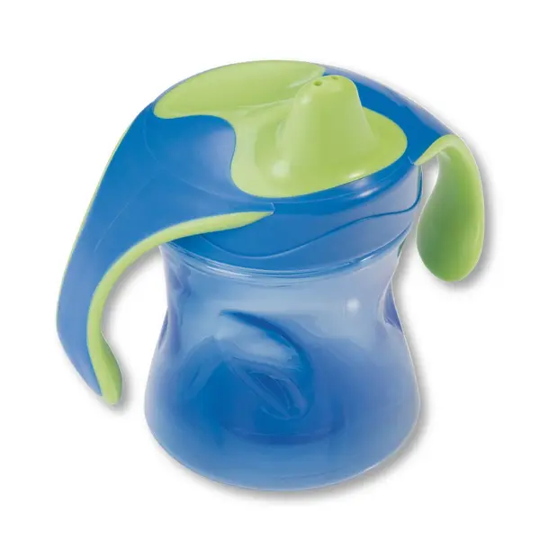 Baby Nova cană de antrenament cu capac - 220 ml, albastru