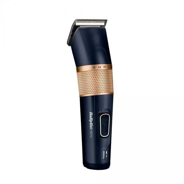 Babyliss Masina de tuns fara fir BaByliss E986E, baterie litiu-ion, cu lame din carbon titan, Auriu/Negru