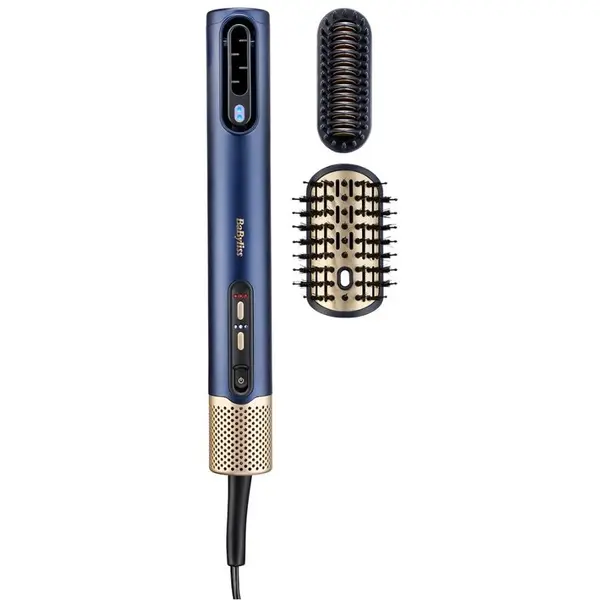 Babyliss Perie cu aer cald BABYLISS Air Wand AS6550E 3in1, 1600W, 4 trepte temperatura, Albastru inchis