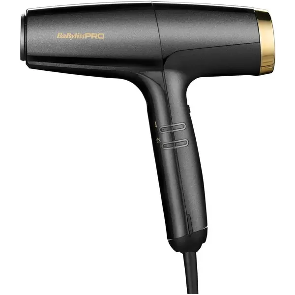 Babyliss Uscator de Par Profesional Babyliss Pro Falco BAB8550E, 2000W, 3 viteze, 4 trepte de temperatura, Negru-Auriu