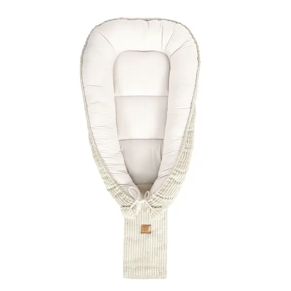 Babynest pentru bebelusi MeowBaby aesthetic color vanilla