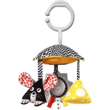 BabyOno Mouse jucărie suspendabilă contrastantă