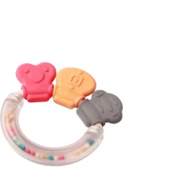 BabyOno Rattle With Teether 3m+ jucărie pentru dentiție cu zornăitoare