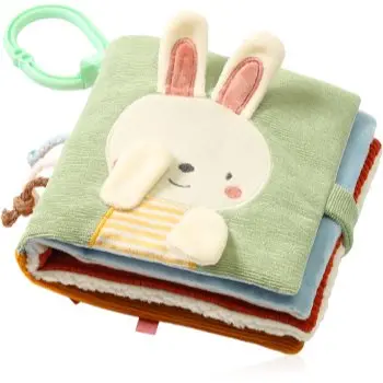BabyOno Reversible Sensory Cloth Book 0m+ carte educativă contrastantă