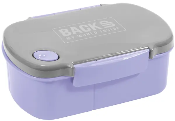 BackUp cutie pentru mâncare - Cu 3 compartimente, mov