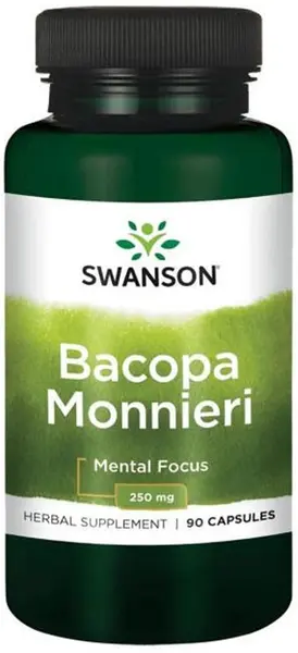 Bacopa Monnieri, 250 mg, 90 capsule, Swanson
