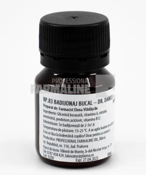 Badijonaj contra aftelor - Dr. Daniel 30 ml