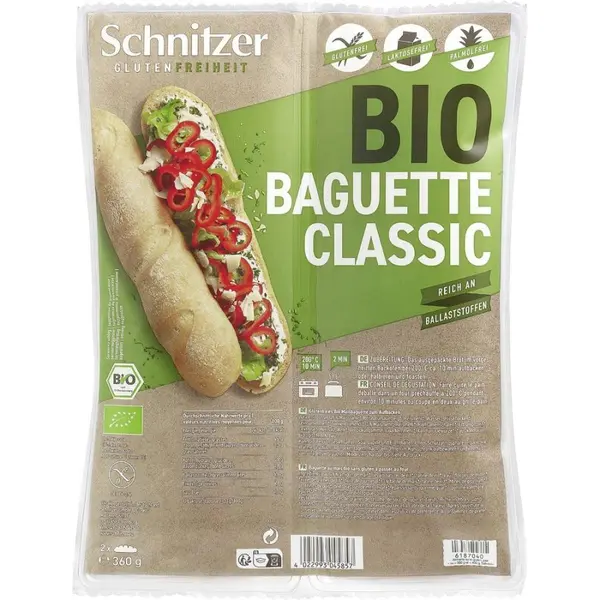 Bagheta clasica fara gluten 2 bucati, eco - 360 g