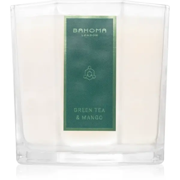 Bahoma London Octagon Collection Green Tea & Mango lumânare parfumată 180 g