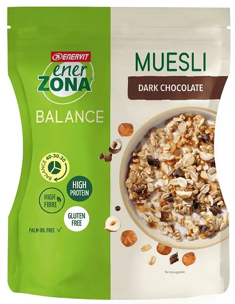 Balance Musli, ciocolată neagră, 230 g, Enervit EnerZona