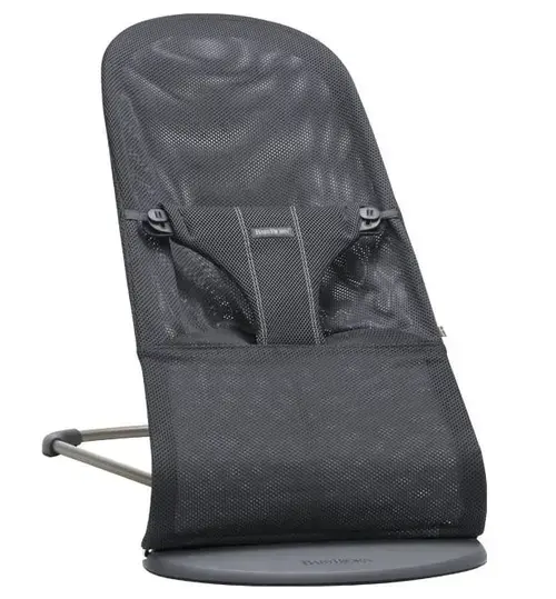 Balansoar BabyBjorn Bliss Anthracite, Pana la 2 ani, Material Mesh (Negru)