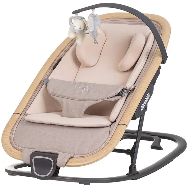 Balansoar Chipolino Senso, pliabil, spatar reglabil, jucarii, bej KID063610, la doar 284,00 lei