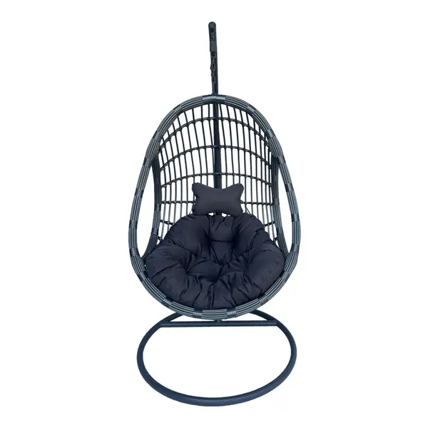 Balansoar Cungo, Pako World, Ratan, Gri, 125x105x195 cm