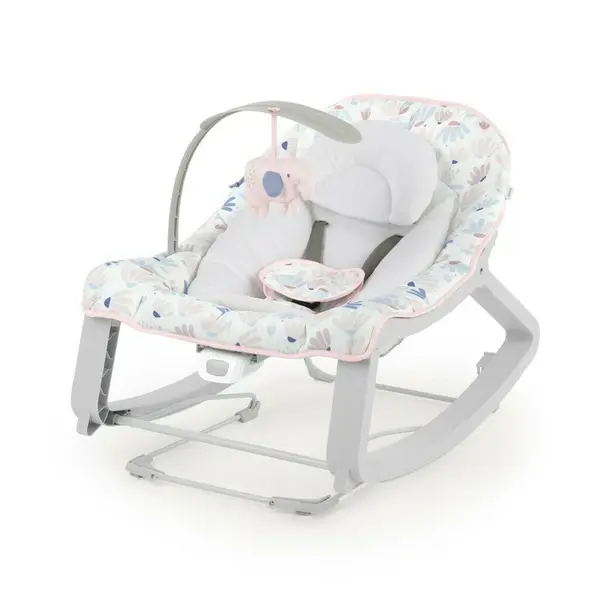 Balansoar, InGenuity, Keep Cozy, 3 in 1, Pana la 18 kg, Cu vibratii, Cu doua pozitii de inclinare, Cu jucarie detasabila, Pink