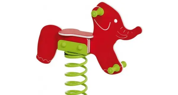 Balansoar pe arc pentru copii Elefant, HDPE, cu prindere pe beton KBT