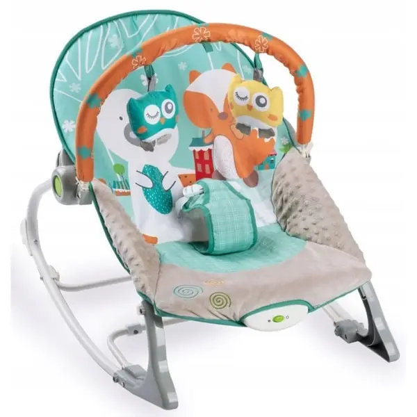 Balansoar Ricokids, vibratii, vulpe si ursul, turcoaz KID518616, la doar 257,00 lei