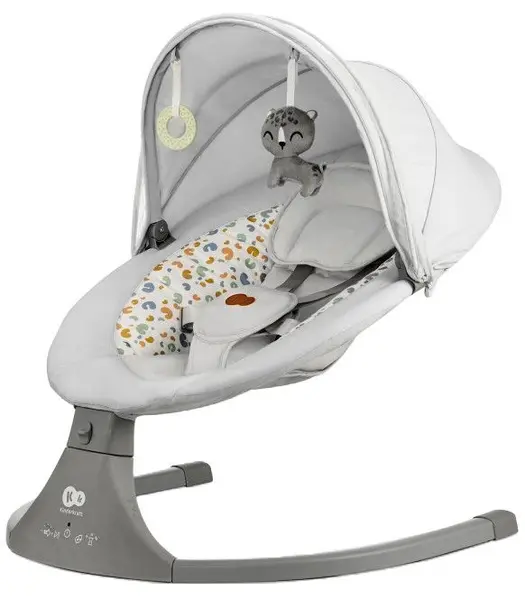 Balansoar și șezlong electric Kinderkraft - Lumi 2, Light grey