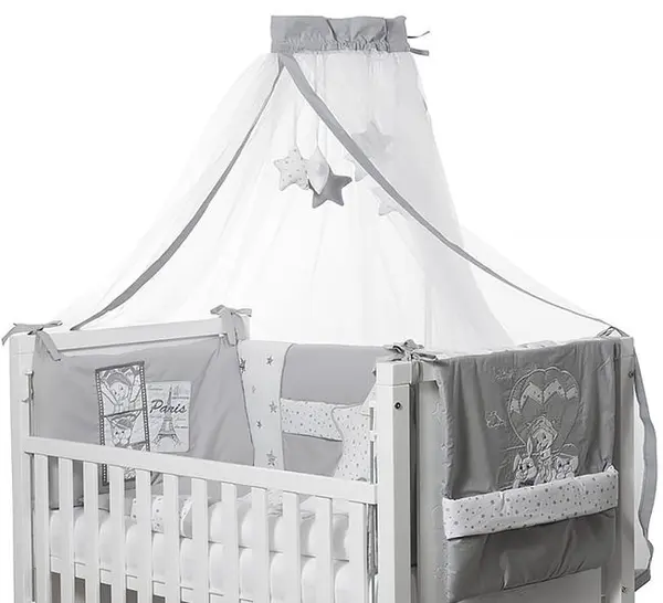 Baldachin Bambino Casa - Paris, grigio