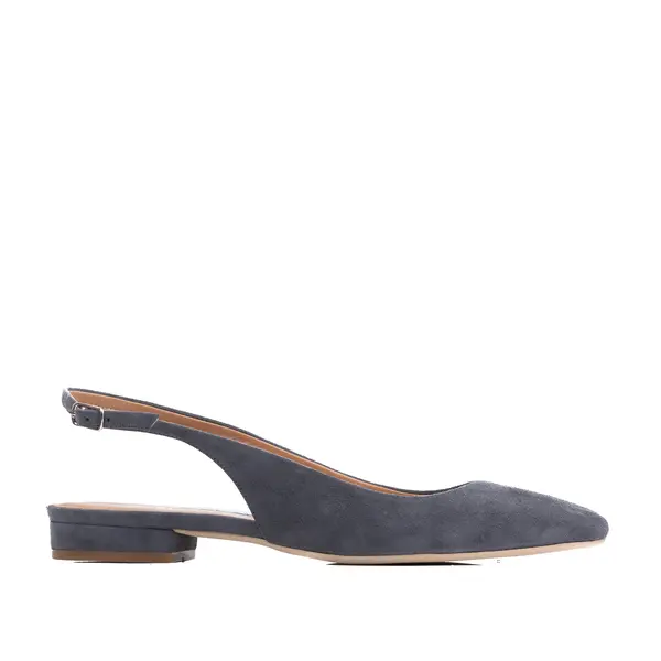 Balerini Alice, Piele Intoarsa, Gri - 40 / 1 cm