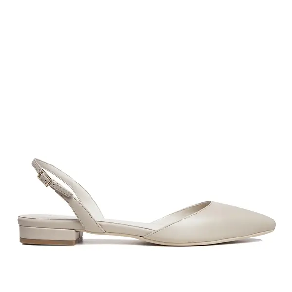Balerini Alice, Piele Naturala, Grej - 39 / 8cm