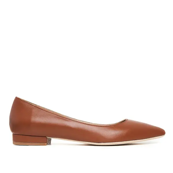 Balerini Alice Piele Naturala, Maro - 42 / 1cm