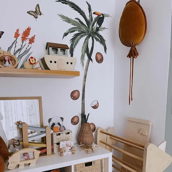 Balon din catifea galben muștar, decorațiune perete camera copilului, TWINDECO Mustard Velvet Balloon