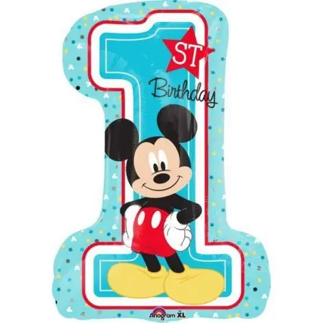 Balon folie figurina mickey cifra 1 48x71 cm