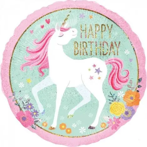 Balon folie unicorn 45 cm