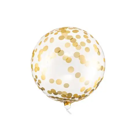 Balon orbz cu buline aurii 40 cm