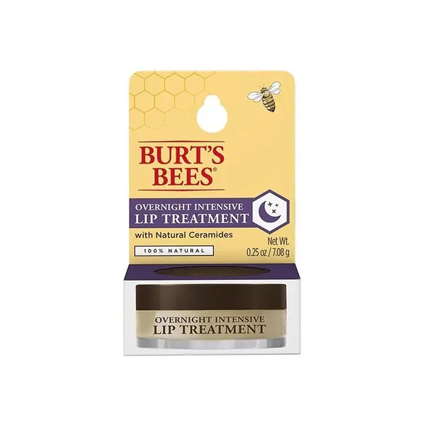 Balsam Buze, Burt's Bees, din Ceara Albine, Ingrediente 100% Naturale, Tratament pentru Timpul Noptii, 0.25gr