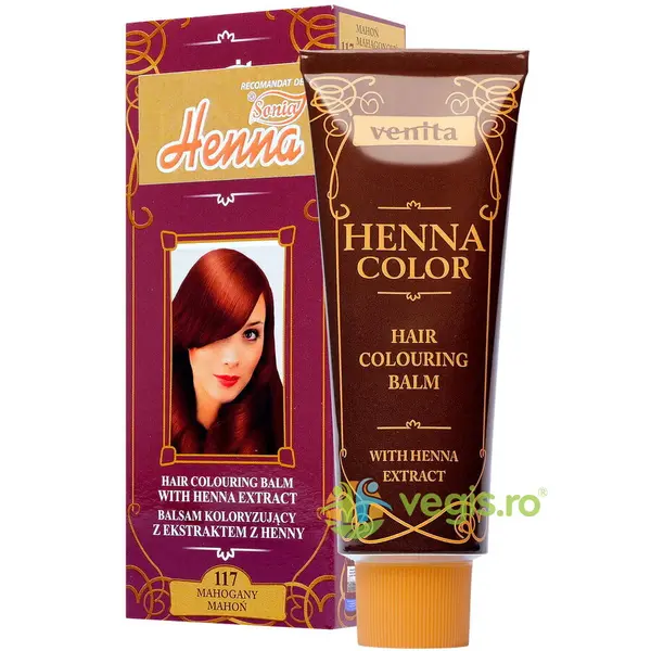 Balsam Colorant pentru Par Henna Sonia Nr.117 Mahon 75g