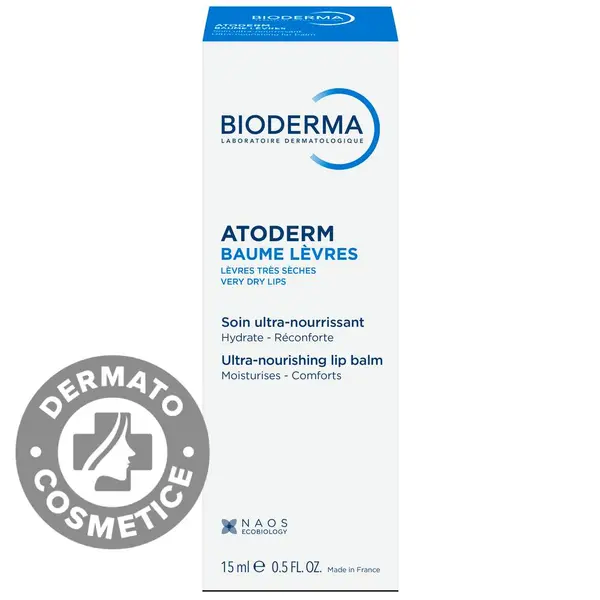 Balsam de buze Atoderm, 15ml, Bioderma