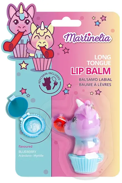 Balsam de buze-breloc pentru copii Martinelia Little Unicorn - Sortiment, blister