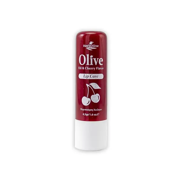 Balsam de buze cu ulei de masline si aroma de cirese, 4.5g, Herbolive
