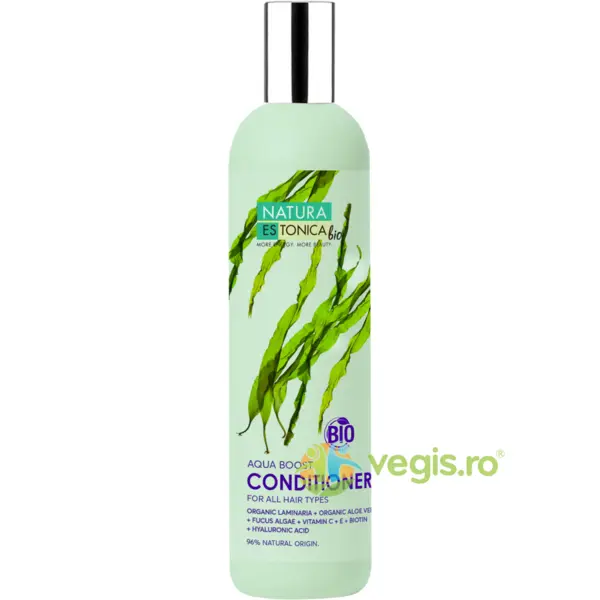 Balsam de Par cu Acid Hialuronic, Aloe Vera si Alge Marine Aqua Boost 400ml