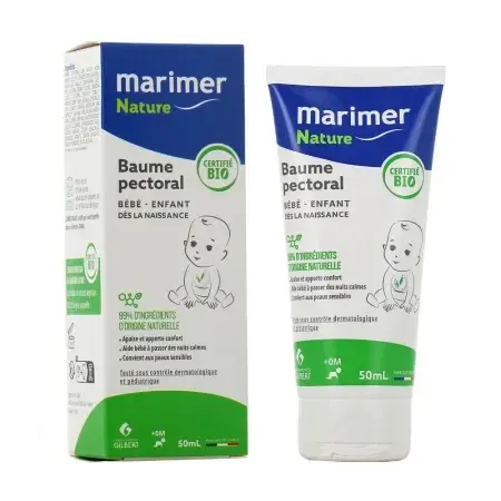 Balsam pectoral Bio pentru bebelusi Marimer, 50 ml – Marimer